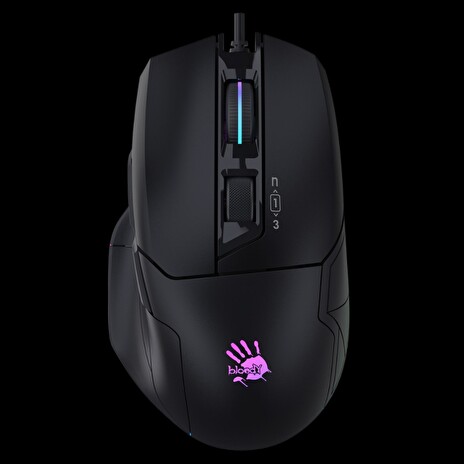 A4tech BLOODY W70MAX , herní myš, RGB podsvícení, 10 000 CPI, USB, černá
