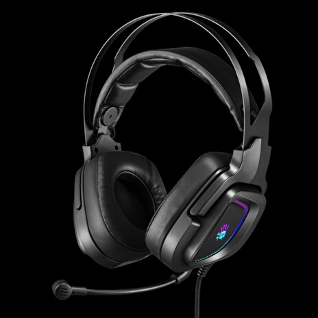 A4tech Bloody G570 herní sluchátka s mikrofonem, 7.1 Virtual, RGB podsvícení, USB