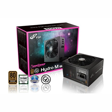 FSP/Fortron HYDRO M PRO 800, 80PLUS BRONZE 230V EU, 800W, semi-modular