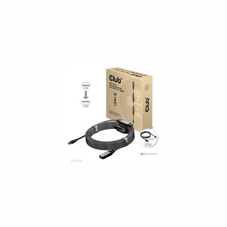 Club3D Kabel USB 3.2 Gen1 Active Repeater Cable M/F 28AWG, 15m