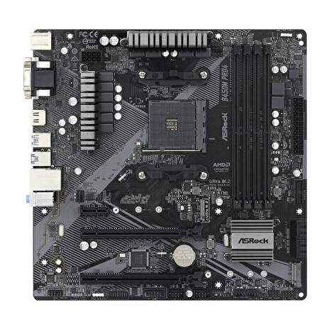 ASROCK MB B450M PRO4-F R2.0 (AM4, amd B450, 4xDDR4 3200, 4xSATA3, 7.1, USB3.1, VGA+DVI +HDMI, mATX)
