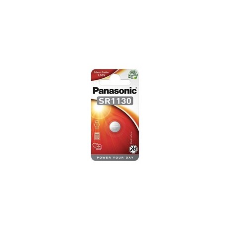 PANASONIC Stříbrooxidové - hodinkové baterie SR-1130EL/1B 1,55V (Blistr 1ks)