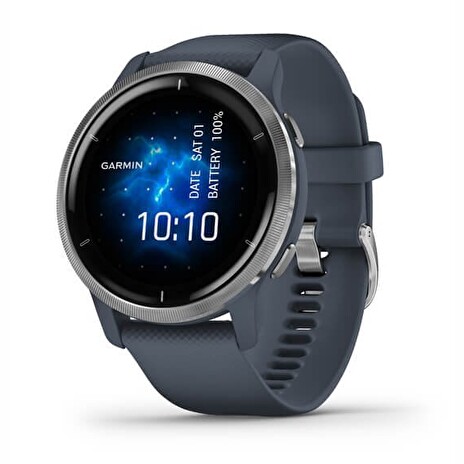 Garmin Venu2 Silver/Granite Blue Band