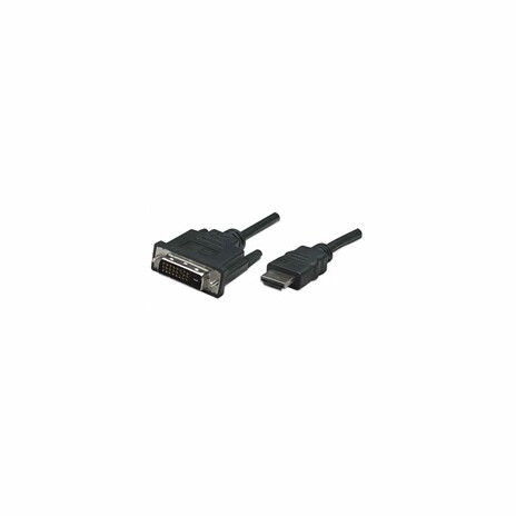 Manhattan kabel HDMI na DVI-D, Dual Link, 1m, černá