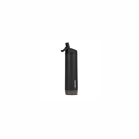HidrateSpark Steel – chytrá lahev s brčkem, 620 ml, černá