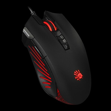 A4tech BLOODY V9M herní myš, až 4000DPI, V-Track technologie, 160KB paměť, USB, CORE 3, kovové podložky