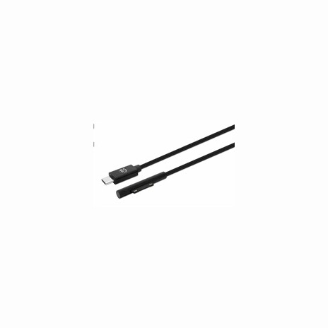 Manhattan nabíjecí kabel, Surface Connect to USB-C Charging Cable (M/M), 15 V / 3 A, 1.8m, černá