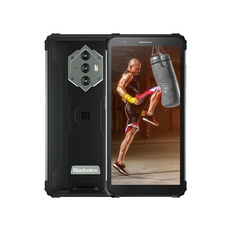 iGET Blackview GBV6600 Black odolný telefon, 5,7" HD+ IPS, 4GB+64GB, DualSIM, 4G, 8580 mAh, NFC