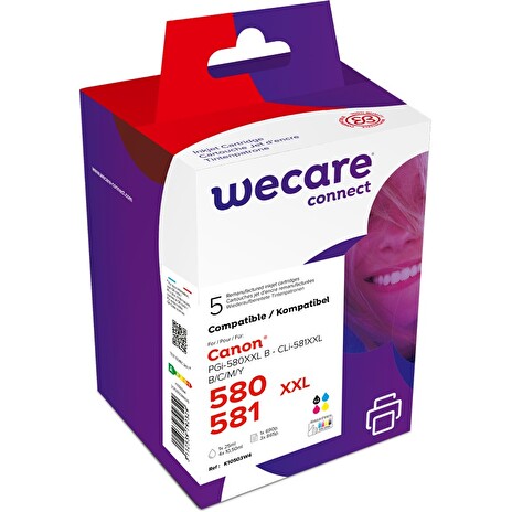WECARE ARMOR ink sada pro CANON PGi-580XXL/CLi-581XXL,CM