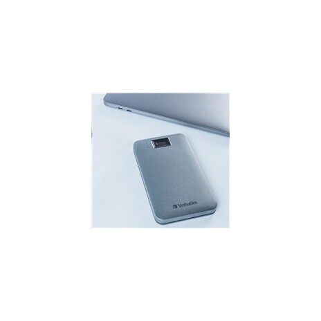 VERBATIM externí HDD 2.5" 2TB, Executive Fingerprint Secure, USB 3.2 Gen 1 / USB-C, šedá