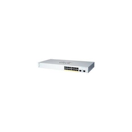 Cisco switch CBS220-16P-2G, 16xGbE RJ45, 2xSFP, PoE+, 130W