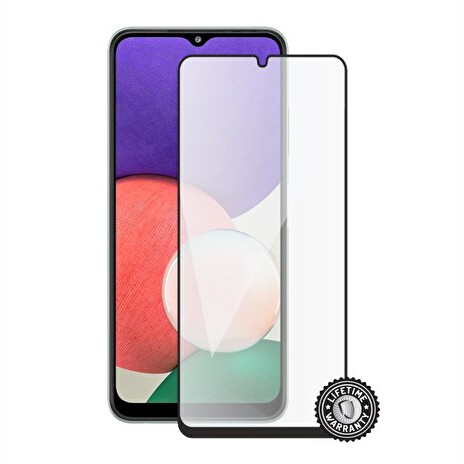 Screenshield SAMSUNG A225 Galaxy A22 (full COVER black) Tempered Glass Protection