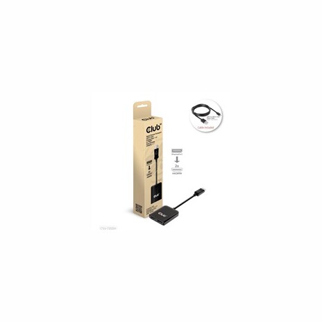 Club3D hub MST (Multi Stream Transport) DisplayPort 1.4 na 2xHDMI Dual Monitor 4K60Hz (M/F)