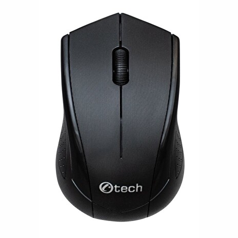 Myš C-TECH WLM-07, černá, bezdrátová, 1200DPI, 3 tlačítka, USB nano receiver