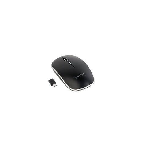 GEMBIRD myš MUSW-4BSC-01, bezdrátová, USB Type-C receiver, černá