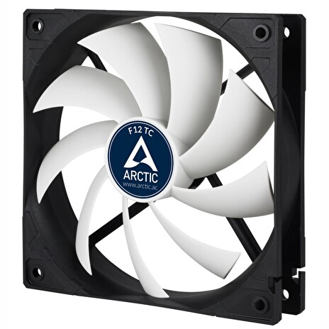 ARCTIC F12 TC black ventilátor 120mm / černobílý