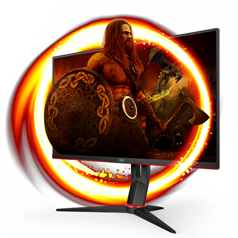 AOC MT VA LCD WLED 23,8" 24G2SU/BK - VA panel, 1920x1080, 165Hz, 2xHDMI, DP, USB 3.1, pivot, repro