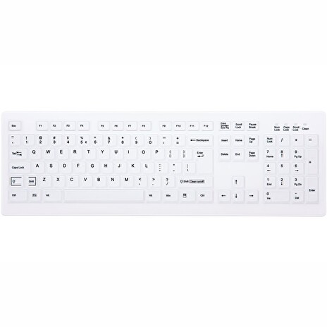 CHERRY AK-C8100F-FU1-W/US bezdrátová USB klávesnice / sanitarizovatelná