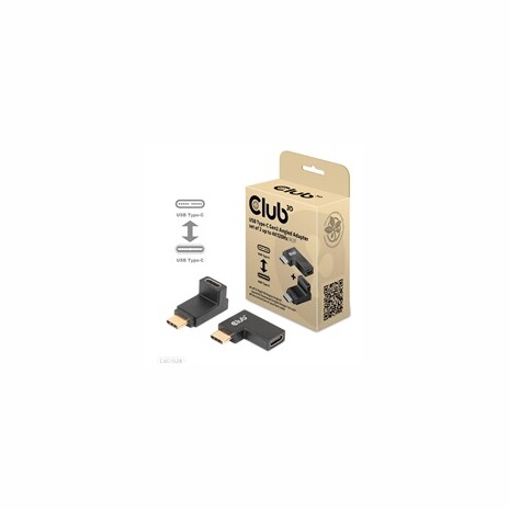Club3D set adapterů USB-C Gen2 angled adapter set of 2, 4K120Hz (M/F)