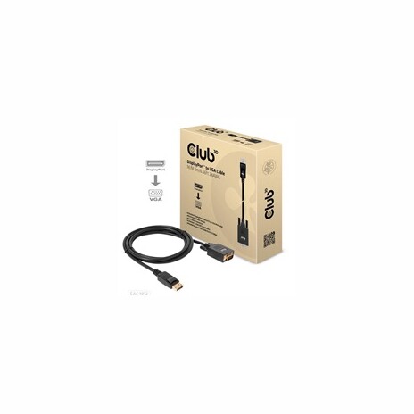 Club3D kabel DP na VGA, M/M, 2m