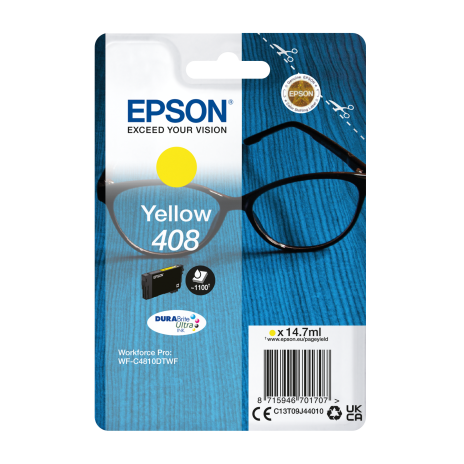 EPSON Singlepack Yellow 408 DURABrite Ultra Ink