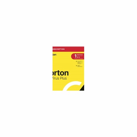 NORTON ANTIVIRUS PLUS 2GB CZ 1 uživatel pro 1 zařízení na 1 rok ESD