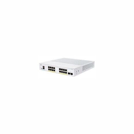 Cisco switch CBS250-16P-2G, 16xGbE RJ45, 2xSFP, fanless, PoE+, 120W - REFRESH
