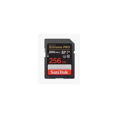 SanDisk SDXC karta 256GB Extreme PRO (200 MB/s Class 10, UHS-I U3 V30)