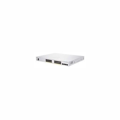 Cisco switch CBS250-24P-4G-UK, 24xGbE RJ45, 4xSFP, fanless, PoE+, 195W - REFRESH
