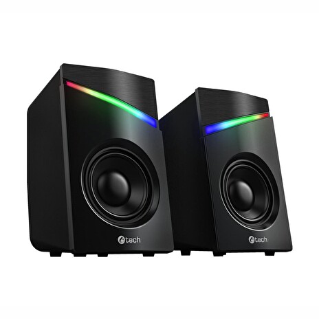 Repro C-TECH SPK-15, 2.0, RGB, černé