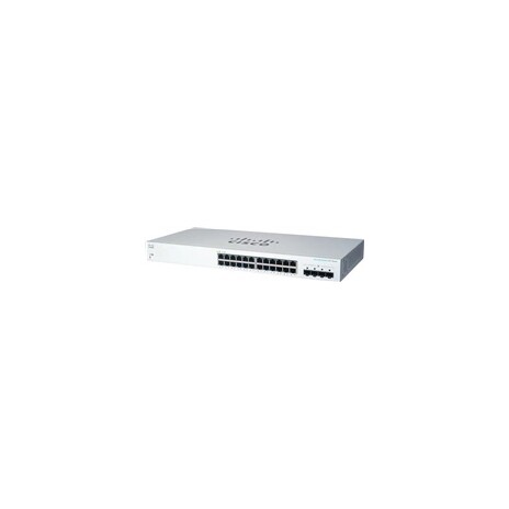 Cisco switch CBS220-24T-4G-UK, 24xGbE RJ45, 4xSFP, fanless - REFRESH