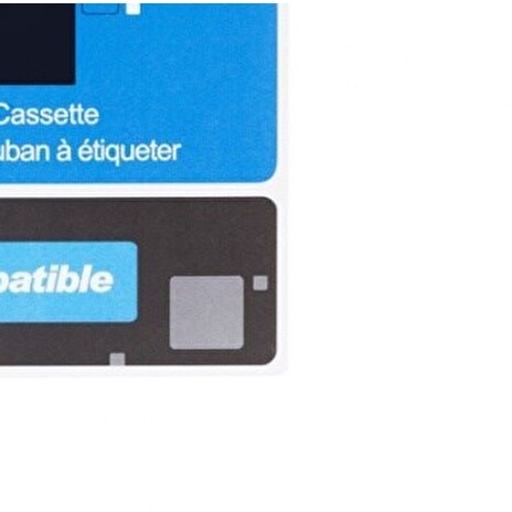 PRINTLINE kompatibilní páska s DYMO, 45021, S0720610,12mm, 7m, bílý tisk/černý podklad, D1