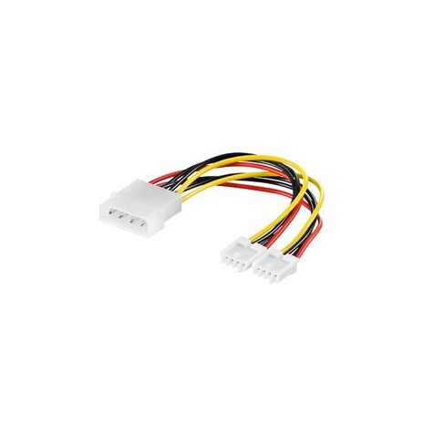 PremiumCord Kabel napájecí HDD, FDD 5,25"-2x3,5"