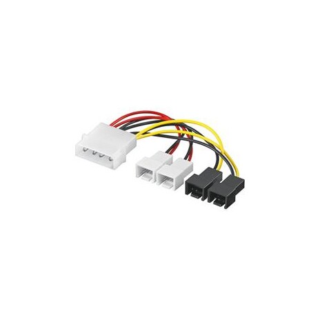 PremiumCord Kabel napájecí FAN 5,25"-2x 12V, 2x 5V TX 3pin