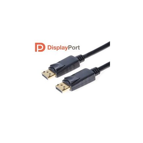 PremiumCord DisplayPort 1.2 přípojný kabel M/M, zlacené konektory, 0,5m