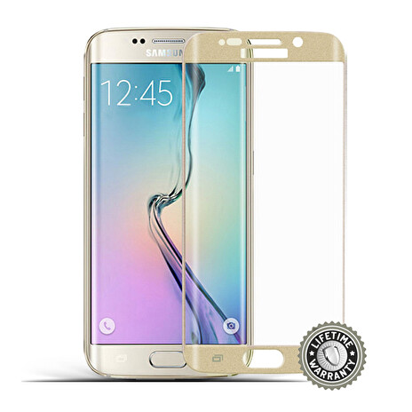 ScreenShield ochrana displeje Tempered Glass pro Samsung Galaxy S6 edge (SM-G925F), zlatá