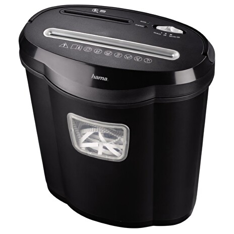 HAMA skartovačka Premium X12CD/ formát A4/ křížový řez/ 5x34mm/ úroveň ochrany 3/ bezpečnostní úroveň 2/ černá