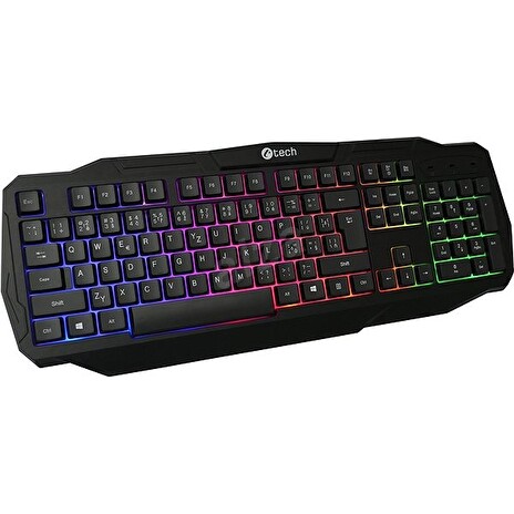 C-TECH Herní klávesnice Arcus (GKB-15) CZ/SK, duhové podsvícení, USB