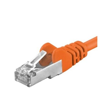 Premiumcord Patch kabel CAT6a S-FTP, RJ45-RJ45, AWG 26/7 0,5m, oranžvoá