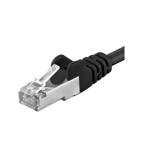 Premiumcord Patch kabel CAT6a S-FTP, RJ45-RJ45, AWG 26/7 2m, černá