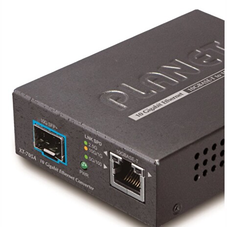 Planet XT-705A konvertor 10G/5G/2.5G/1G/100M / miniGBIC SFP+ 10GBASE-X