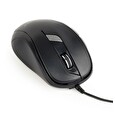 Gembird optical mouse MUS-6B-01, 1600 DPI, USB, Black, 1.35m cable length