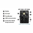 Fortron UPS FSP iFP 2000, 2000 VA / 1200W, LCD, line interactive