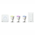 Philips Hue Startovací KIT, White and Color Ambience( 3x žárovka 6,5W GU10 DIM + bridge + 1x ovladač se stmíváním )