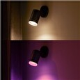 Philips Fugato bodové svítidlo, Hue White and Color ambiance, 240V, 1x5.7W GU10, Černá
