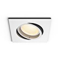 Philips CENTURA Zapuštěné bodové svítidlo, Hue White and color ambiance, 240V, 1x5.7W GU10, square, Bílá