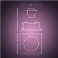 Philips CENTURA Zapuštěné bodové svítidlo, Hue White and color ambiance, 240V, 1x5.7W GU10, square, Bílá