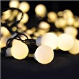 Solight LED 2v1 venkovní vánoční řetěz, koule, dálkový ovladač, 100LED, RGB+bílá, 10m+5m, 8 funkcí, IP44