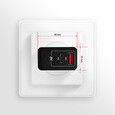 AXAGON ACU-PQ22, PD a QUICK nabíječka do sítě, 2x port QC3.0/AFC/FCP + PD type-C, 22W