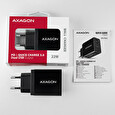 AXAGON ACU-PQ22, PD a QUICK nabíječka do sítě, 2x port QC3.0/AFC/FCP + PD type-C, 22W